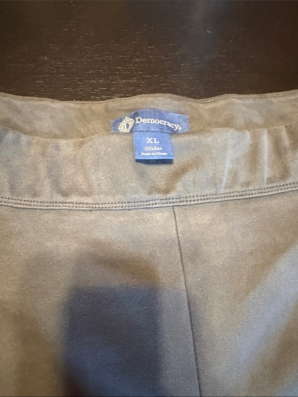 Democracy Women's Cropped Pull-On Joggers Pants Slacks in Taupe Sz XL